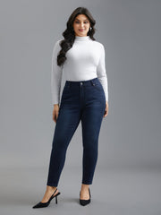Booty-Lifting Skinny Fit Mid-Rise Jeans