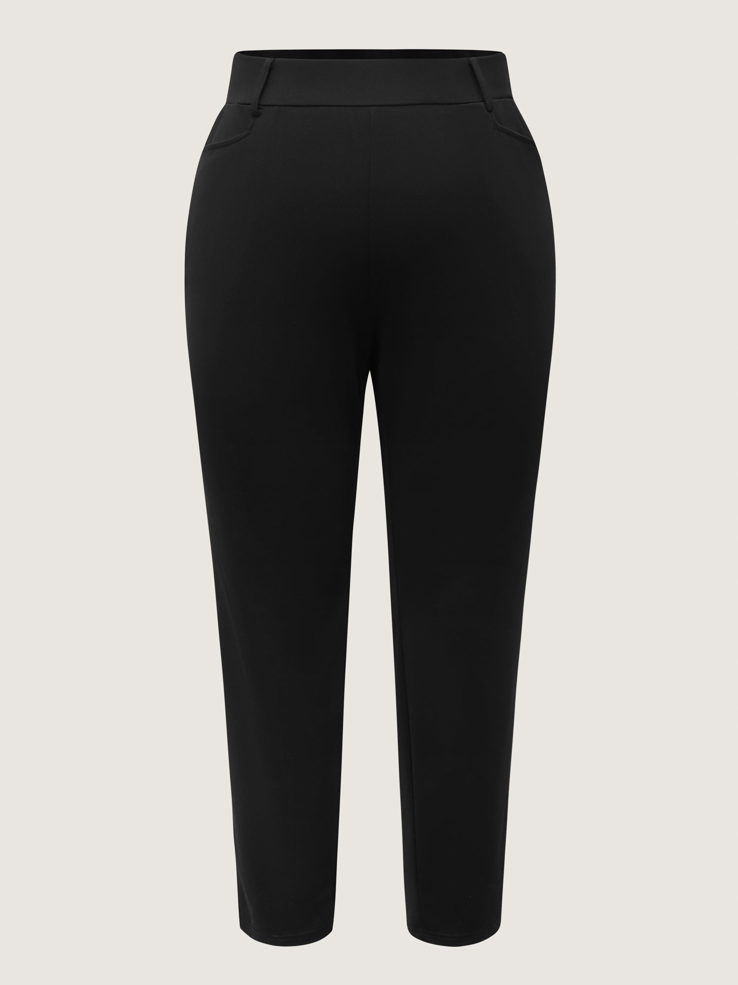 Slit Metal Detail Skinny-Fit Pants