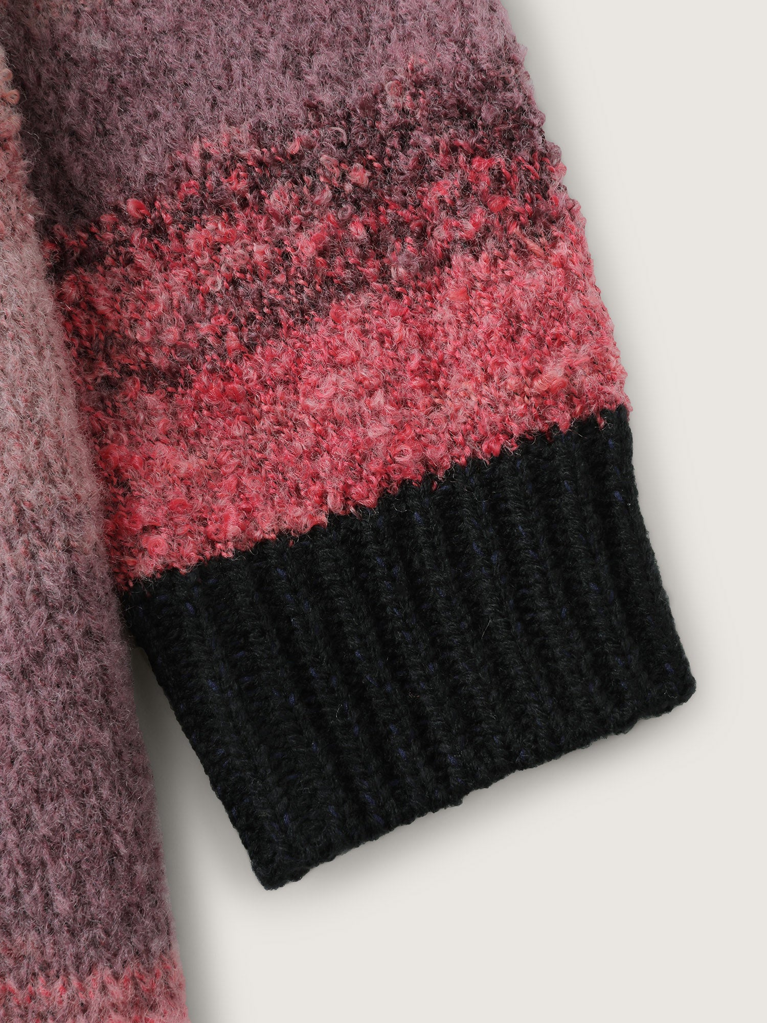 Heather Pockets Contrast Open-Front Cardigan