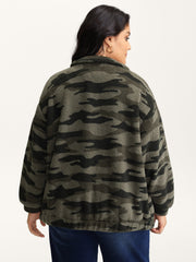 Camouflage Zipper Pocket Jacket
