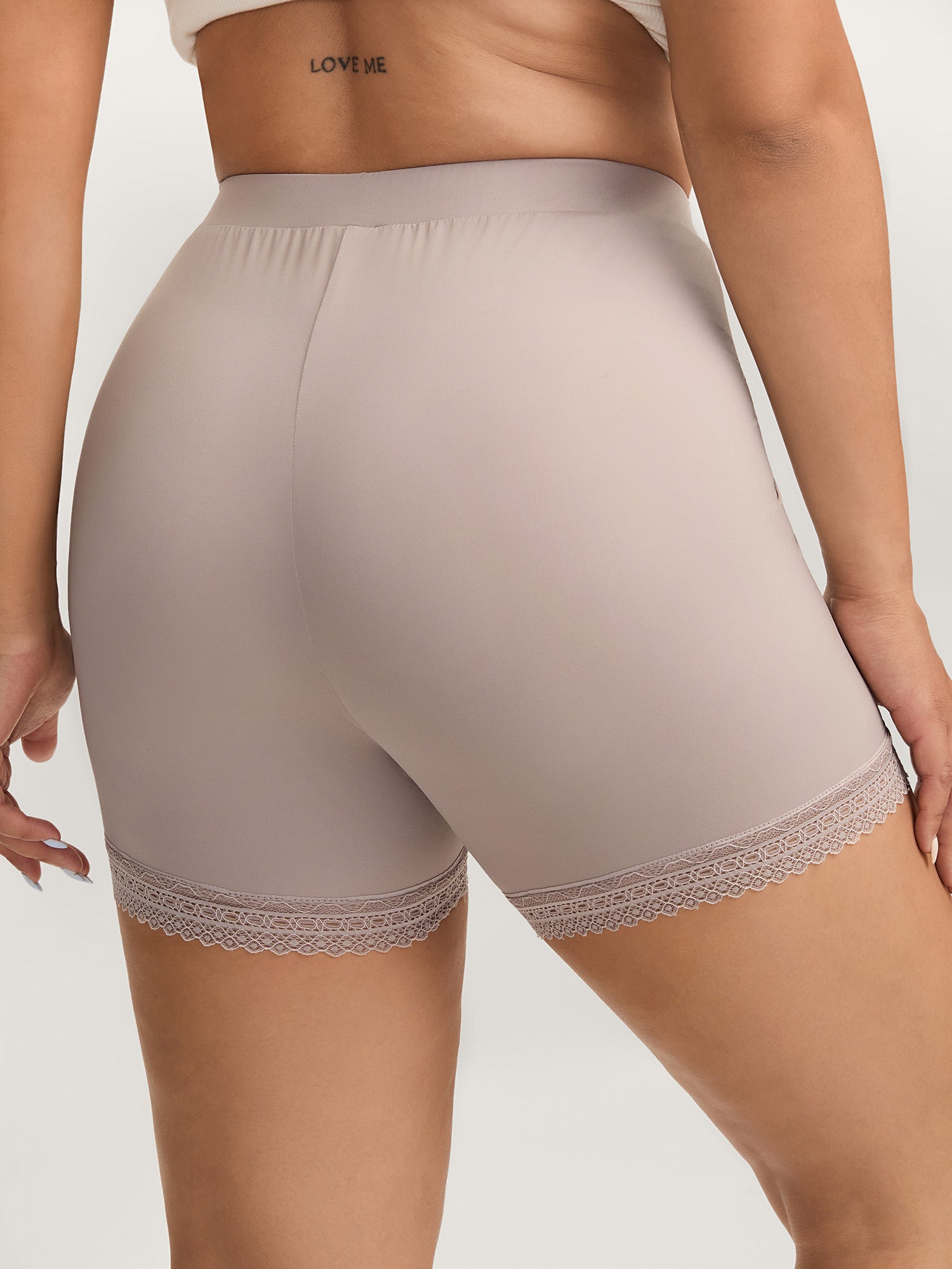 Supersoft Stretchy Lace Hem Shorts