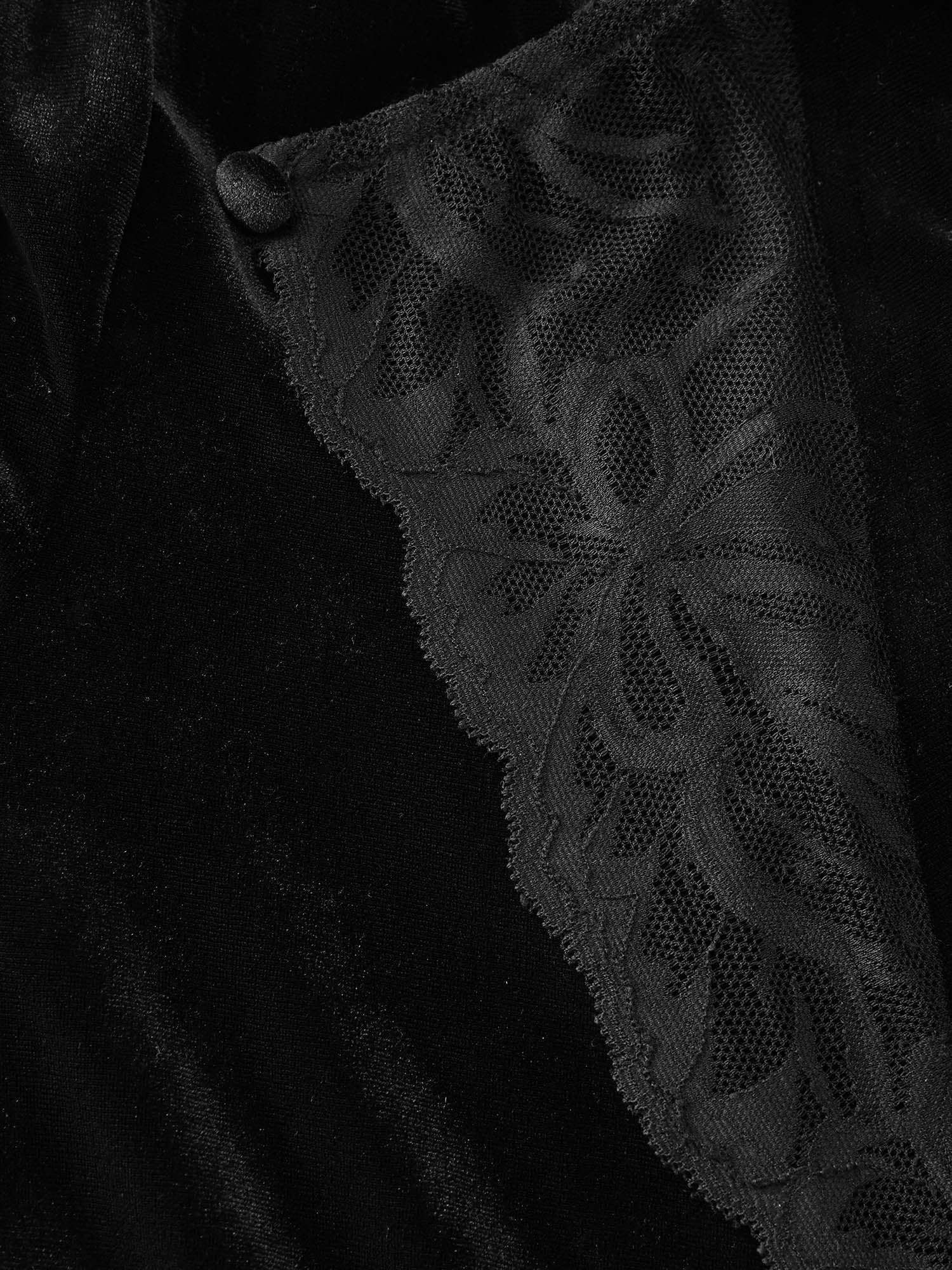 Sheer Lace Gathered Backless Midi Dress