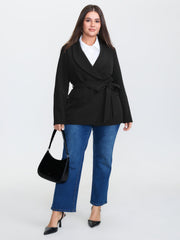 Side Belted Plain Blazer