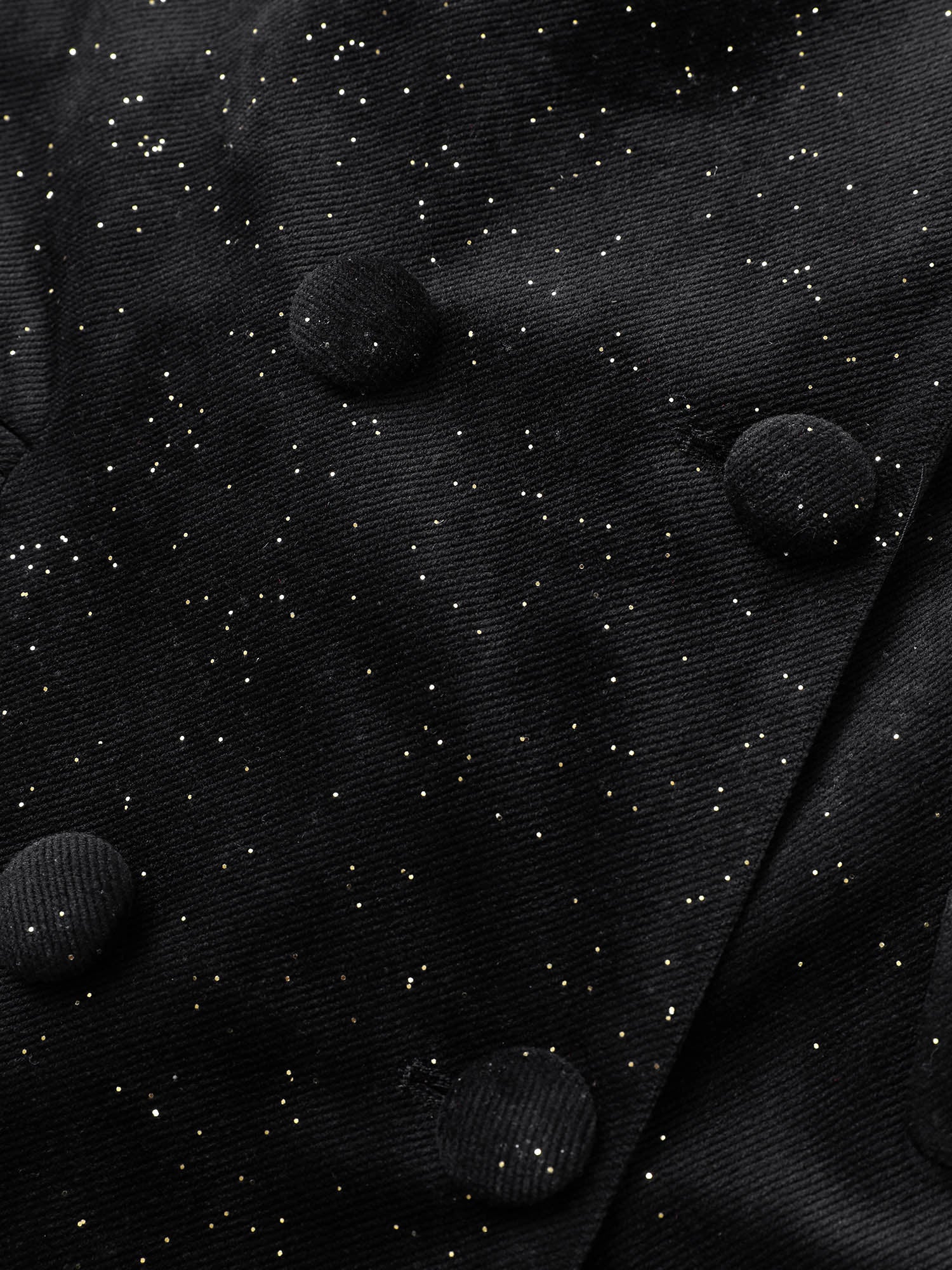 Galaxy Glitter Pocket Suit Collar Blazer