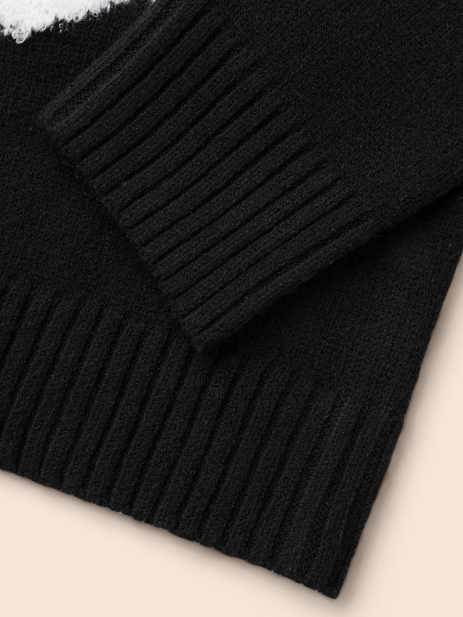 Floral Jacquard Drop Shoulder Sleeve Cardigan