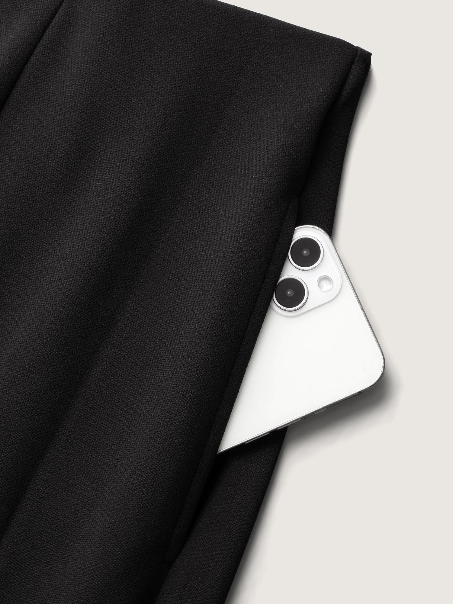 Solid Elastic Waist Pleated Wide Leg Pants