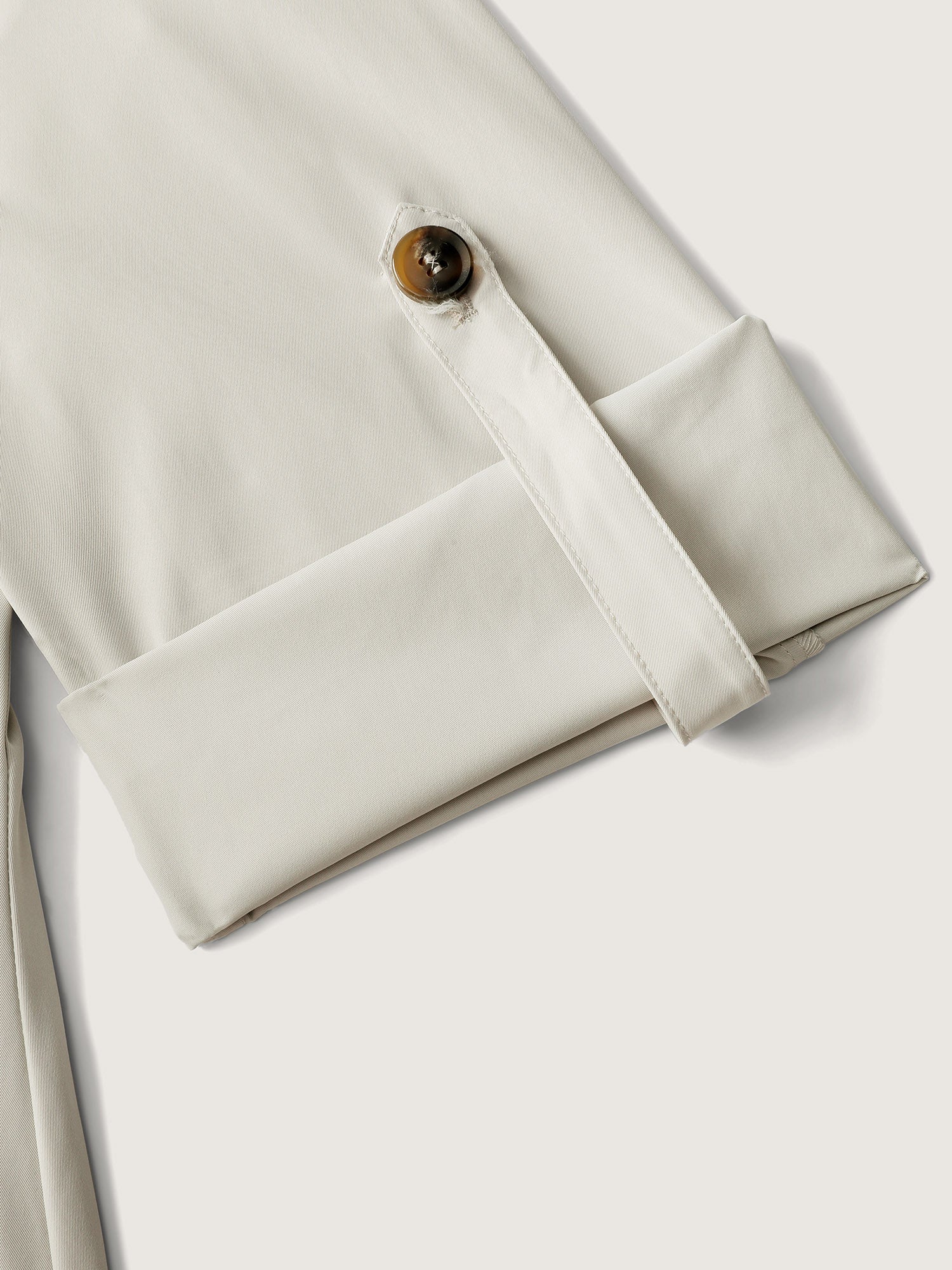 Tab Sleeve Pockets Button Jacket