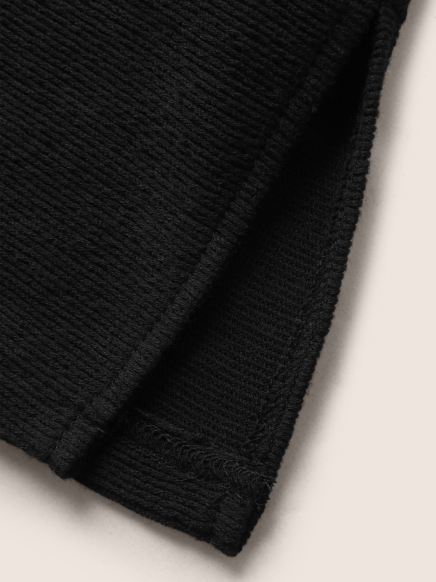 Solid Cut Out Patchwork Split Hem T-shirt