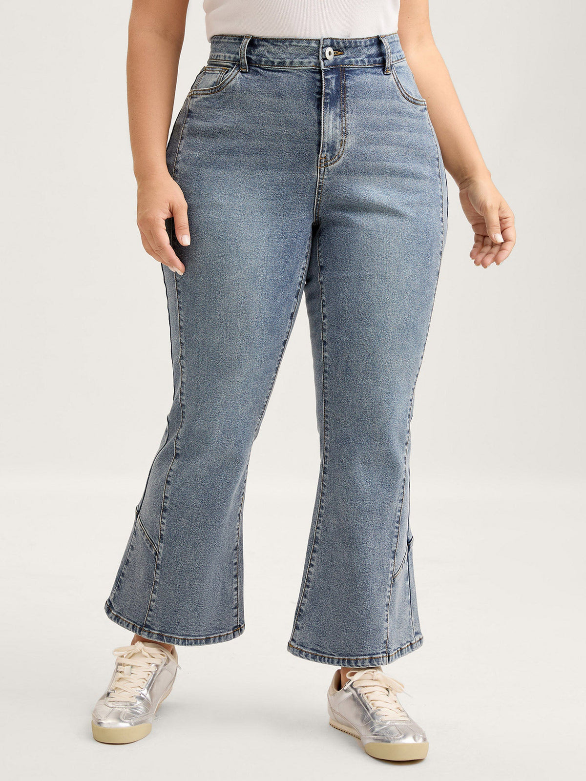 Sand Wash Bootcut Mid-Rise Jeans