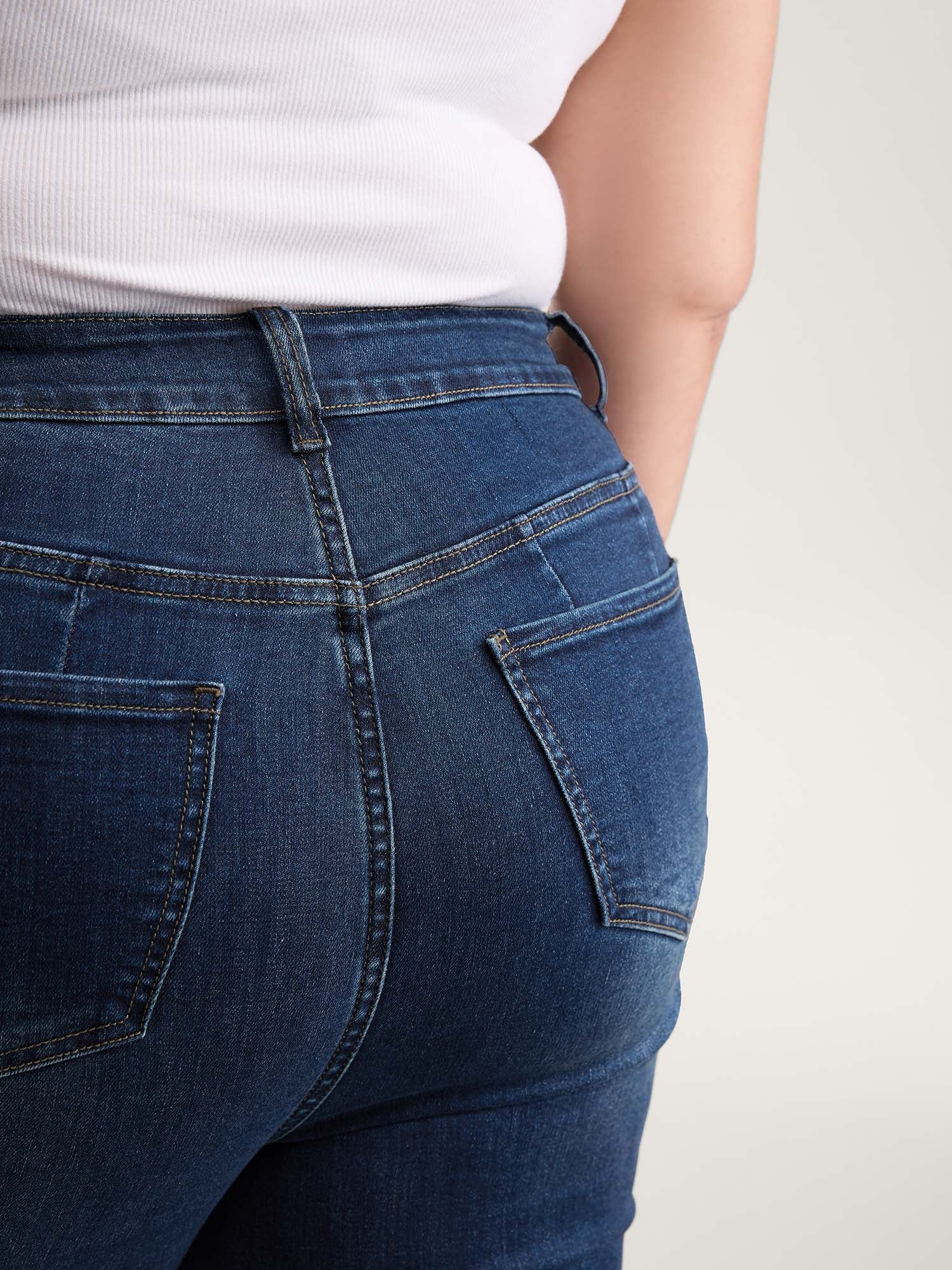 Supersoft Stretchy Mid-Rise Bootcut Jeans