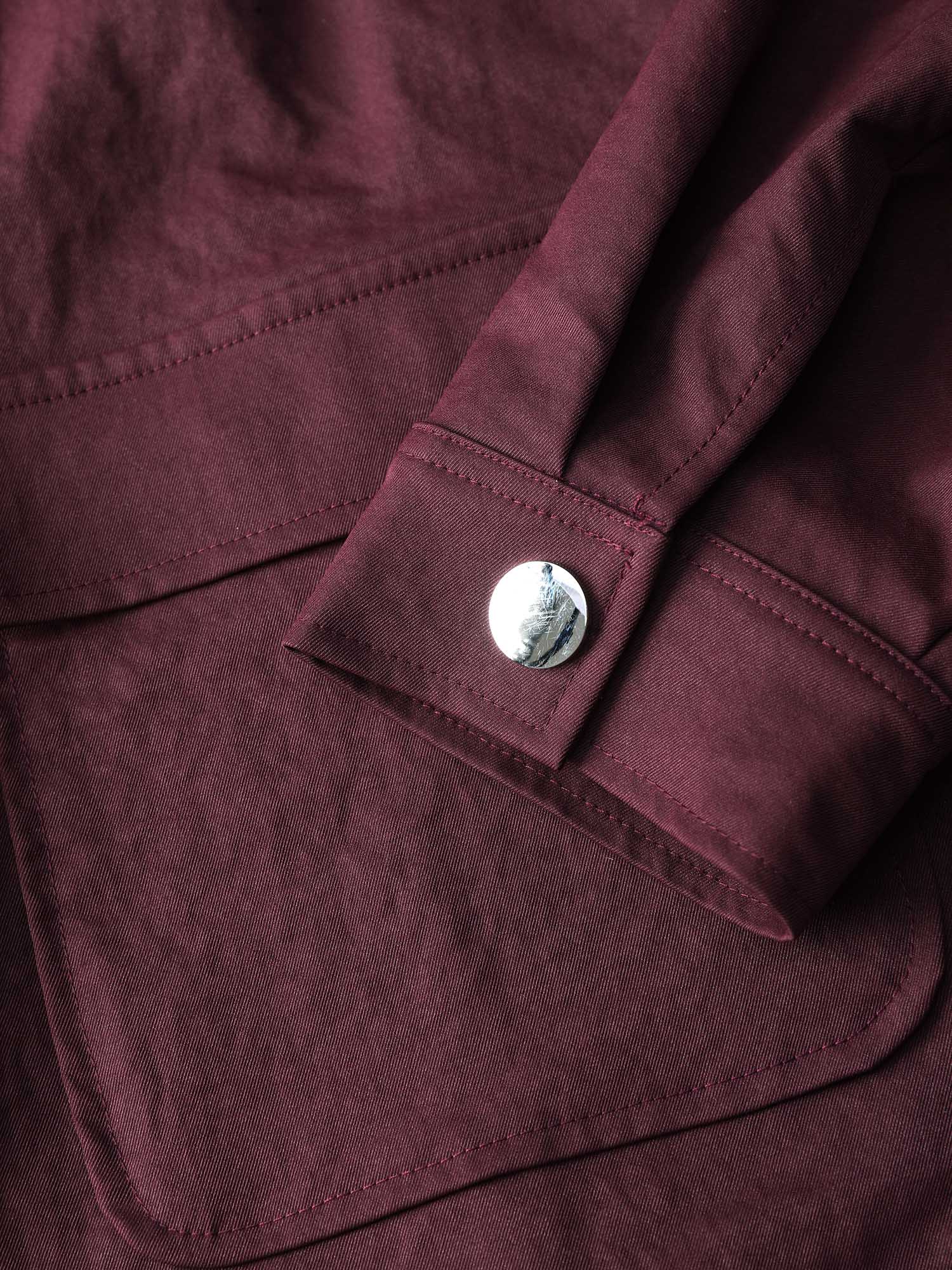 Ruffled Edge Cropped Hem Pocket Jacket