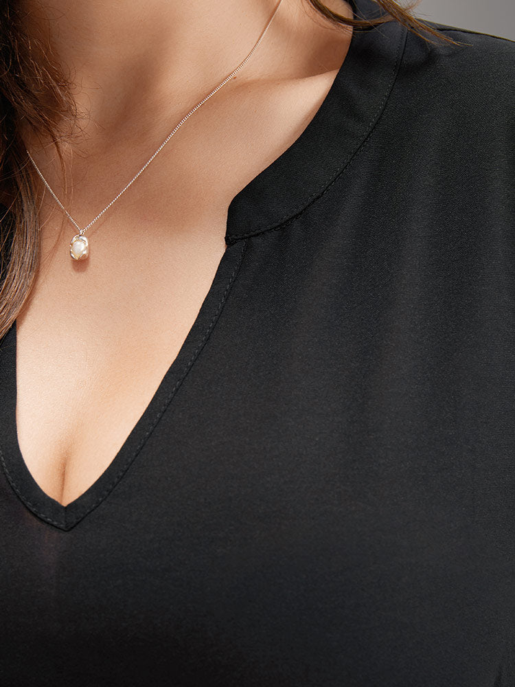 Floral Print Patchwork Notched Belted Dress