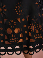 Skull Burnout Cami Midi Dress