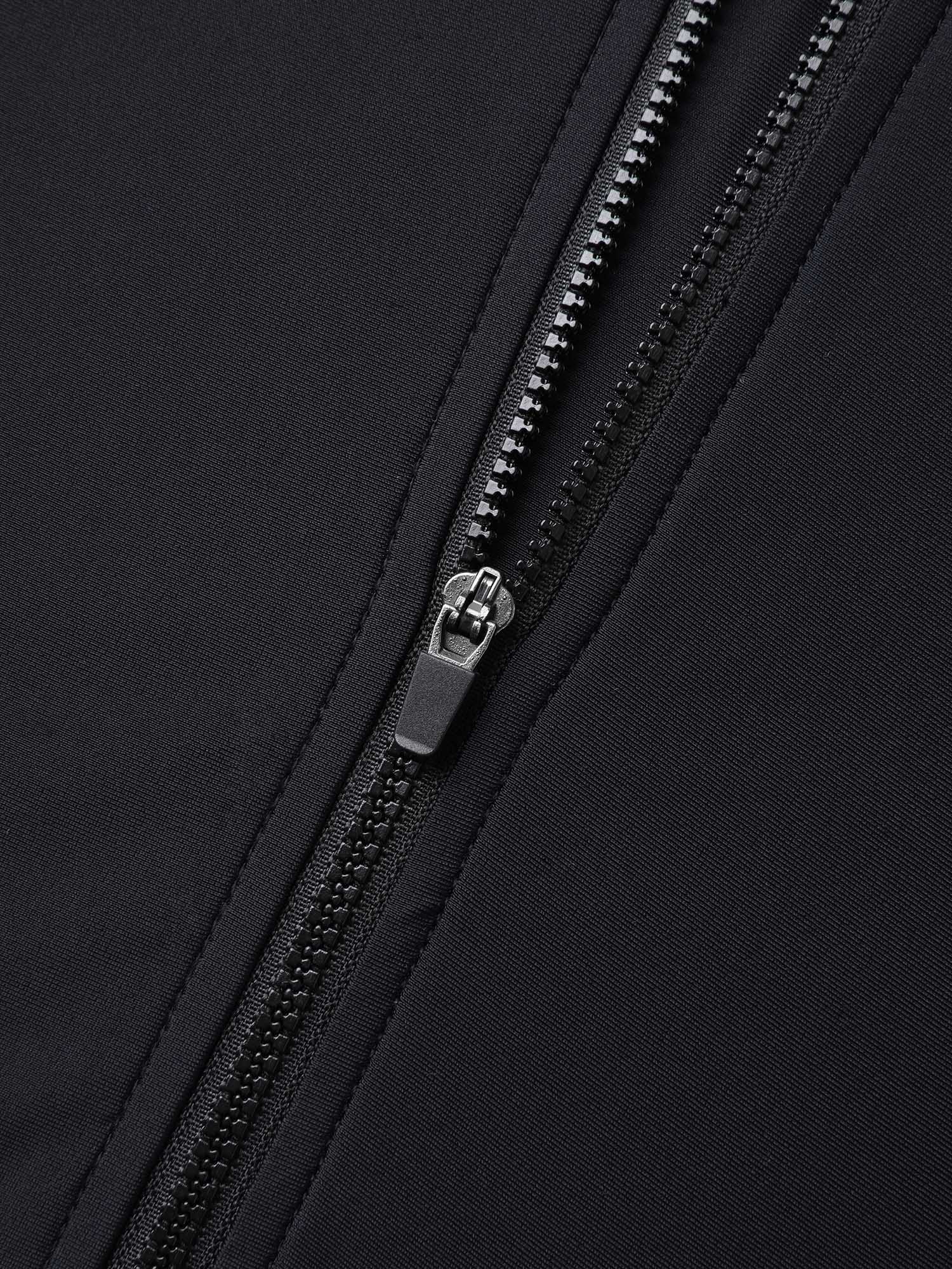 Color Block Zip Sculpted Swim Top