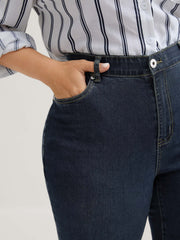 Skinny Very Stretchy High Rise Dark Wash Gap Proof Jeans