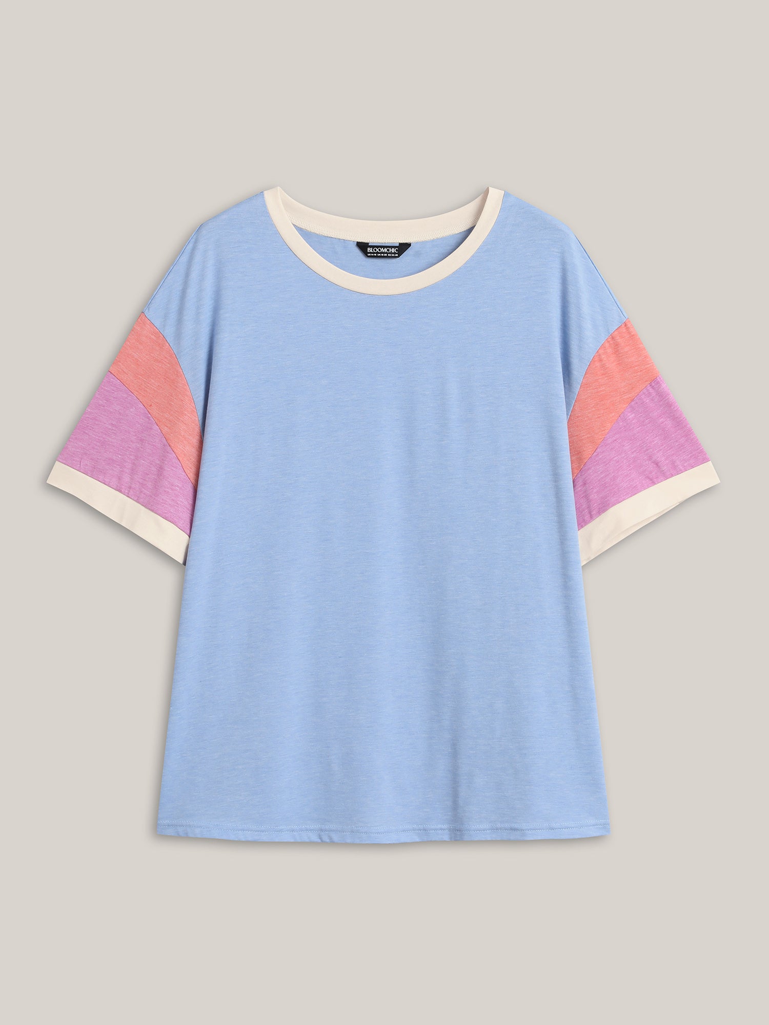Supersoft Stretchy Color Contrast T-Shirt