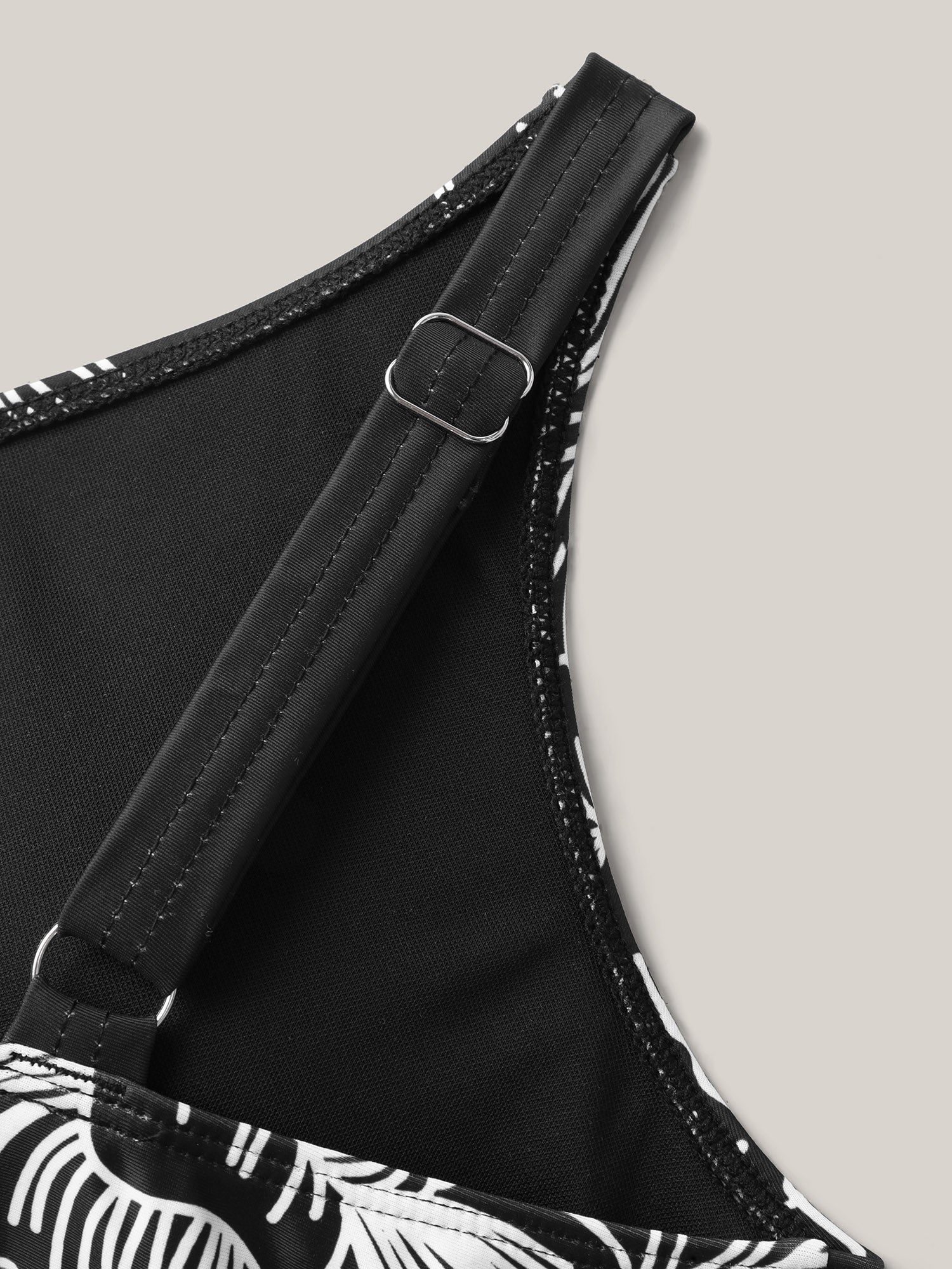 Floral Pattern Ruched One-Piece Swimsuit