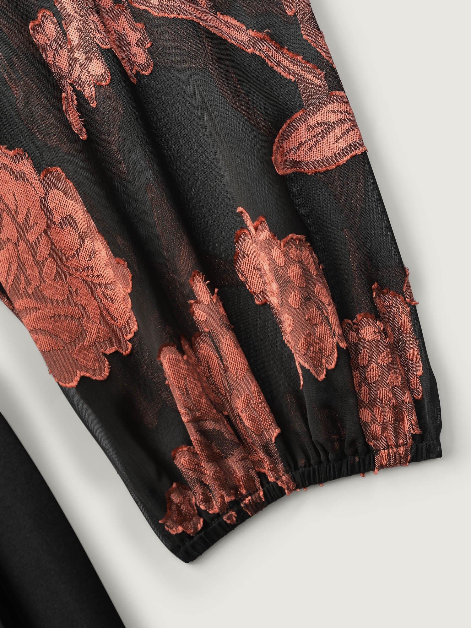 Floral Cut-Out Pleated Belted Jumpsuit