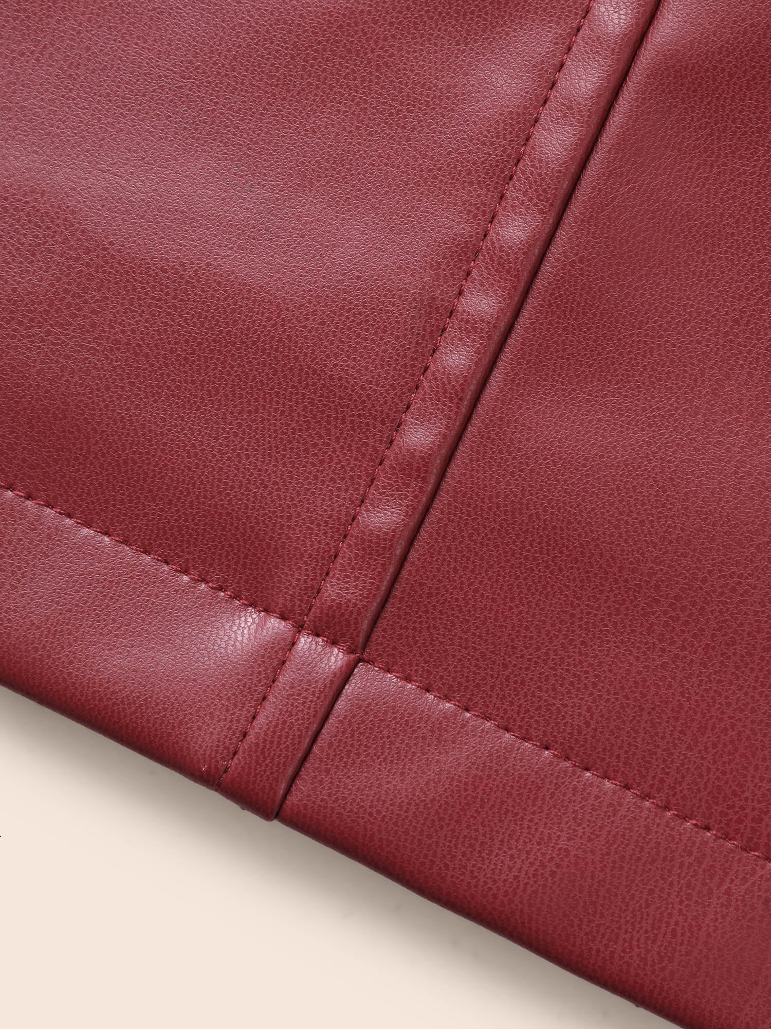 Solid PU Leather Bodycon Dress