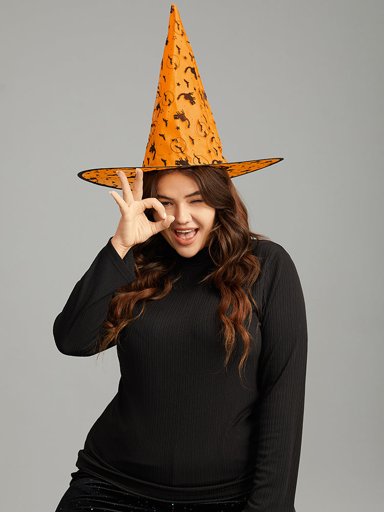 Halloween Cat Mesh Patchwork Hat