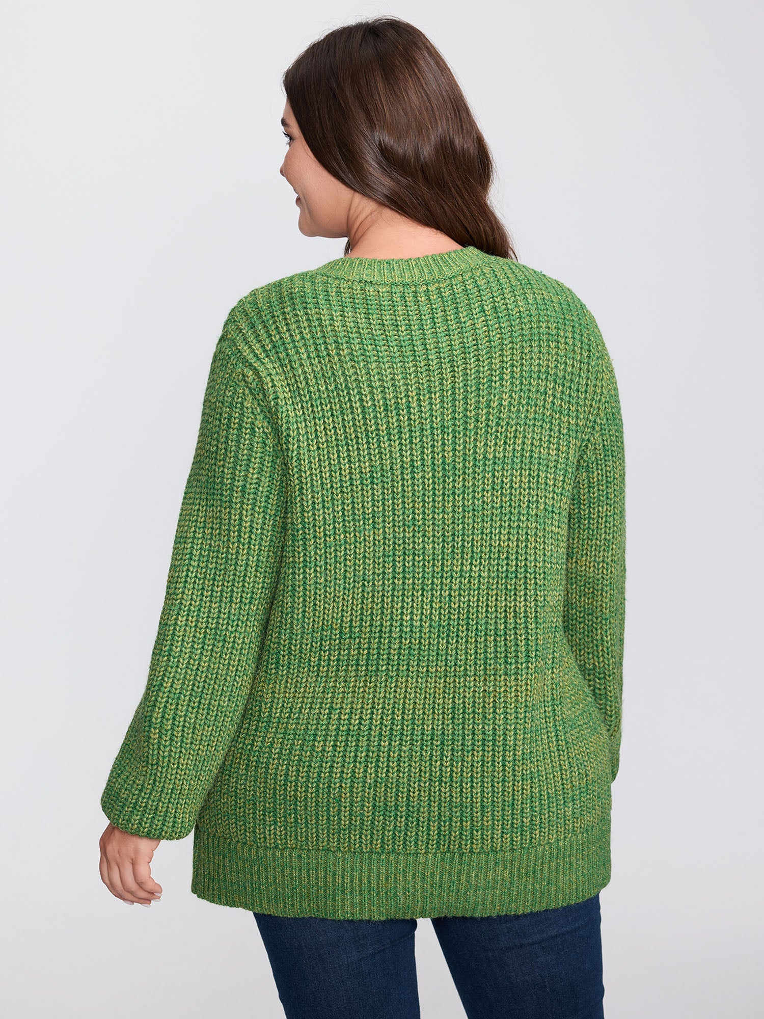 Heather Pockets Button Knit Cardigan