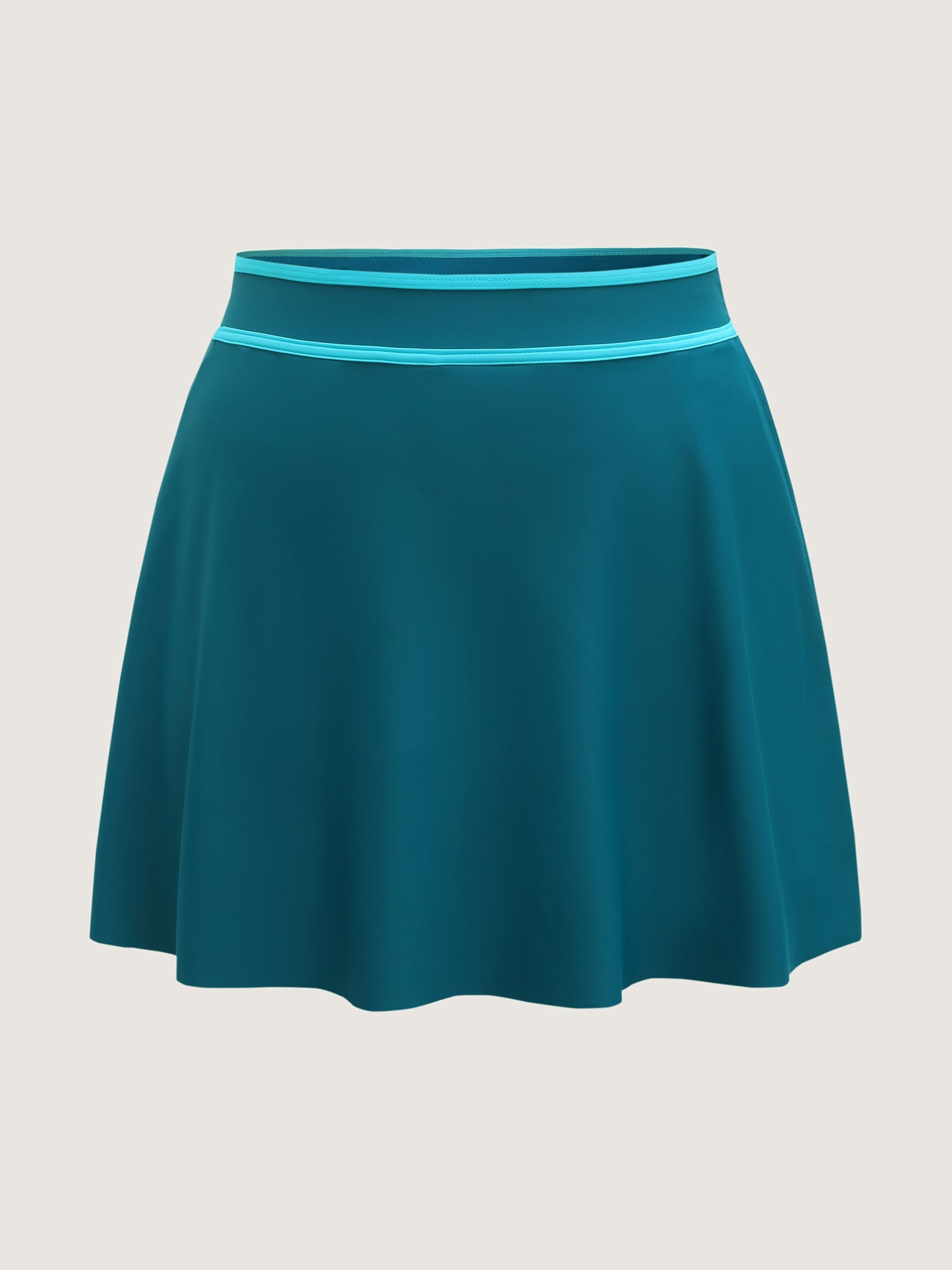 Color Contrast Slit Swim Bottoms