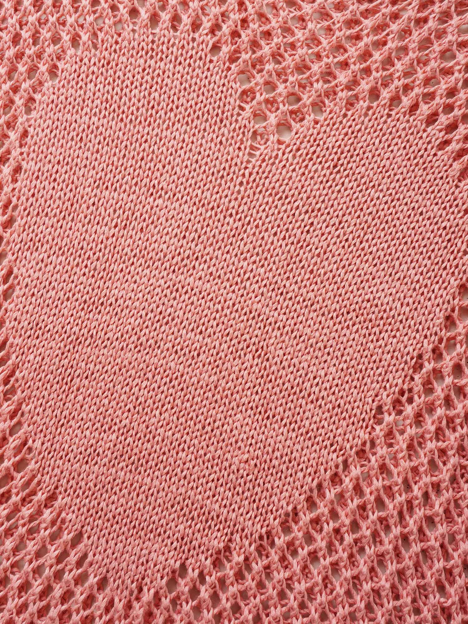 Solid Heart Cut Out See Through Pullover