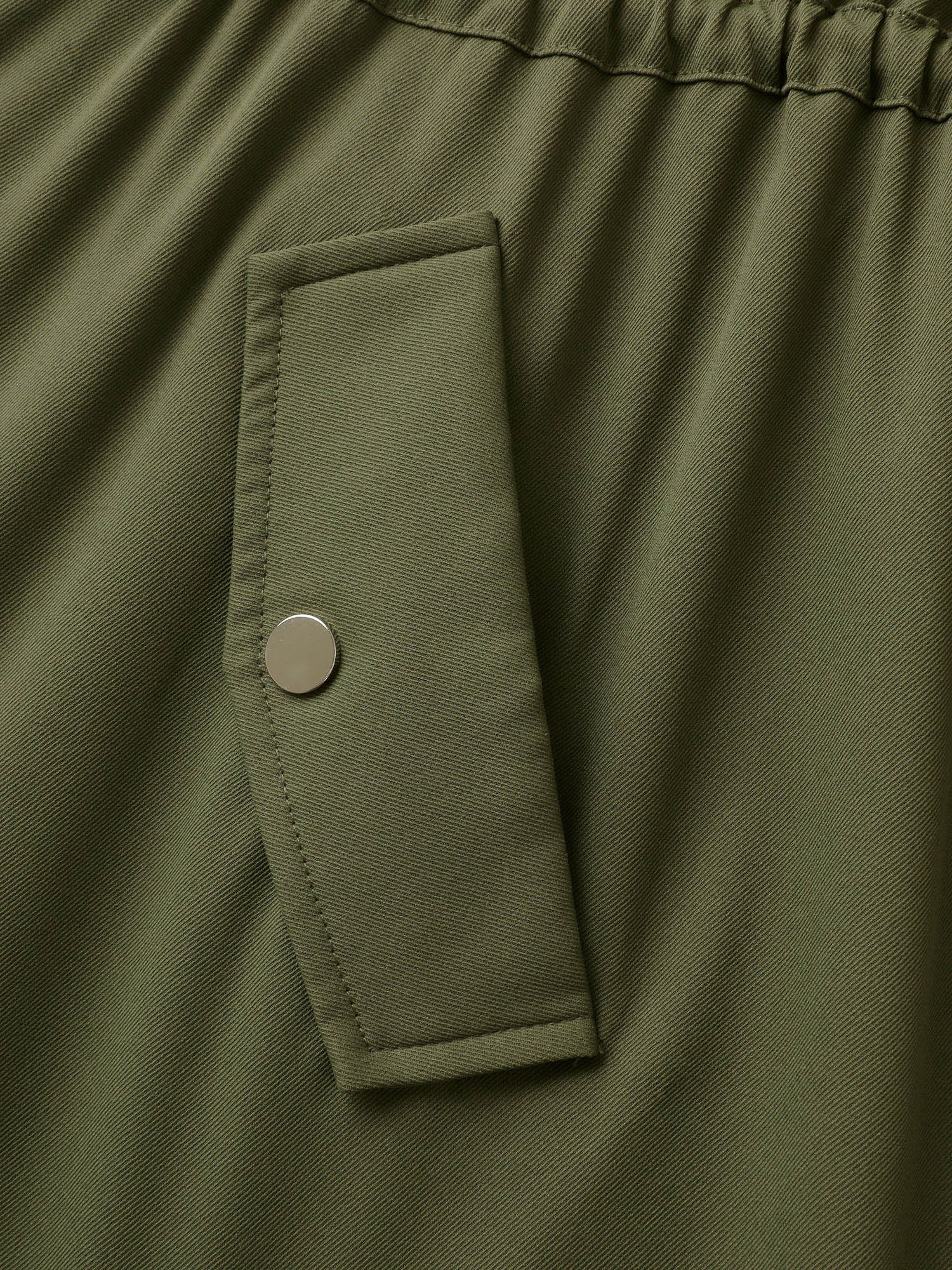 Parka Hooded Adjustable Waist Drawstring Jacket