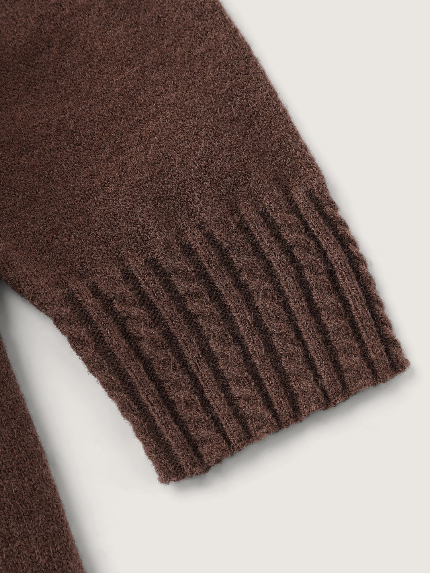 Cinched-Waist Collar Button Sweater Dress