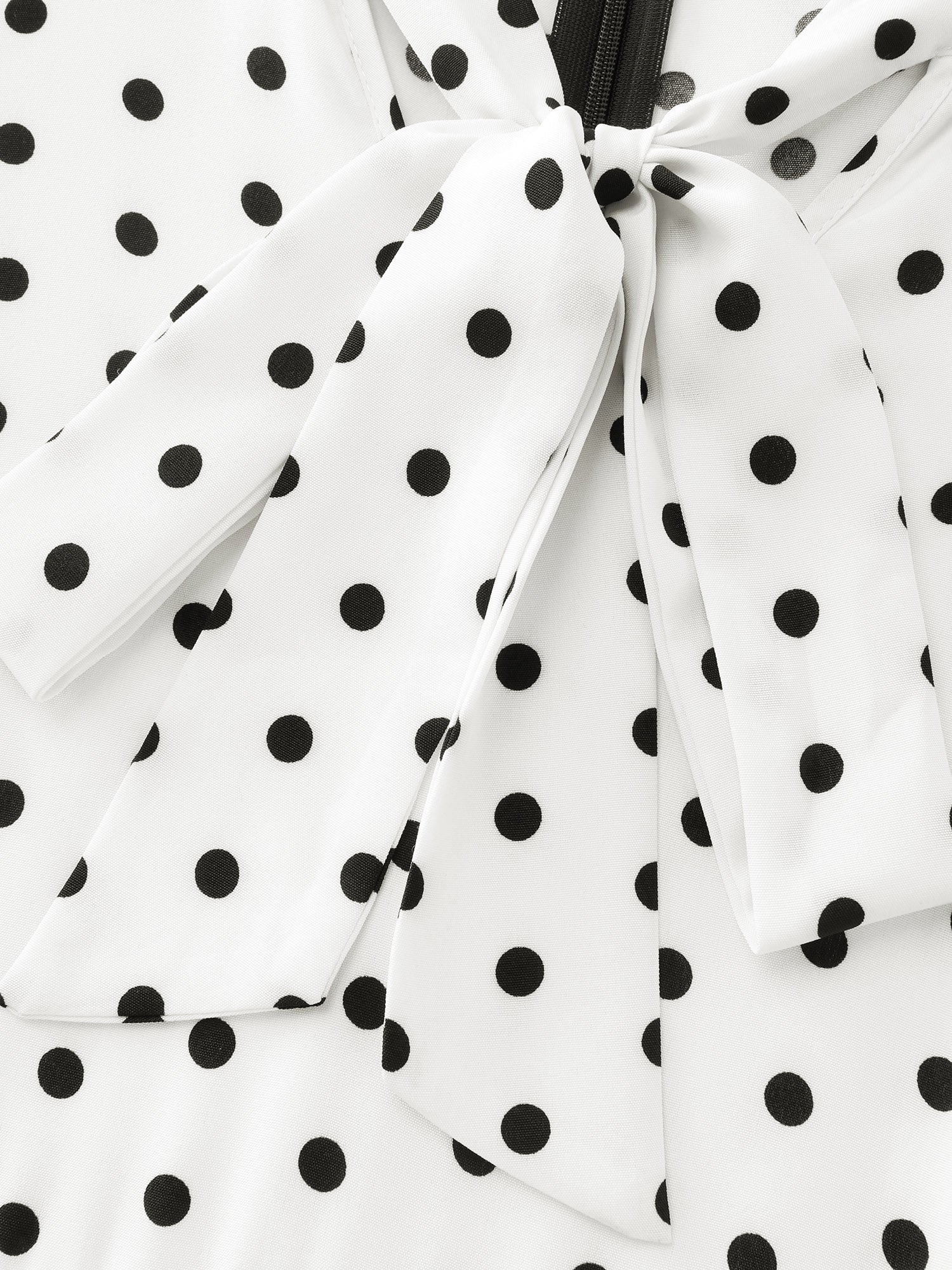 2-In-1 Polka Dot Neck-Tie Jumpsuit