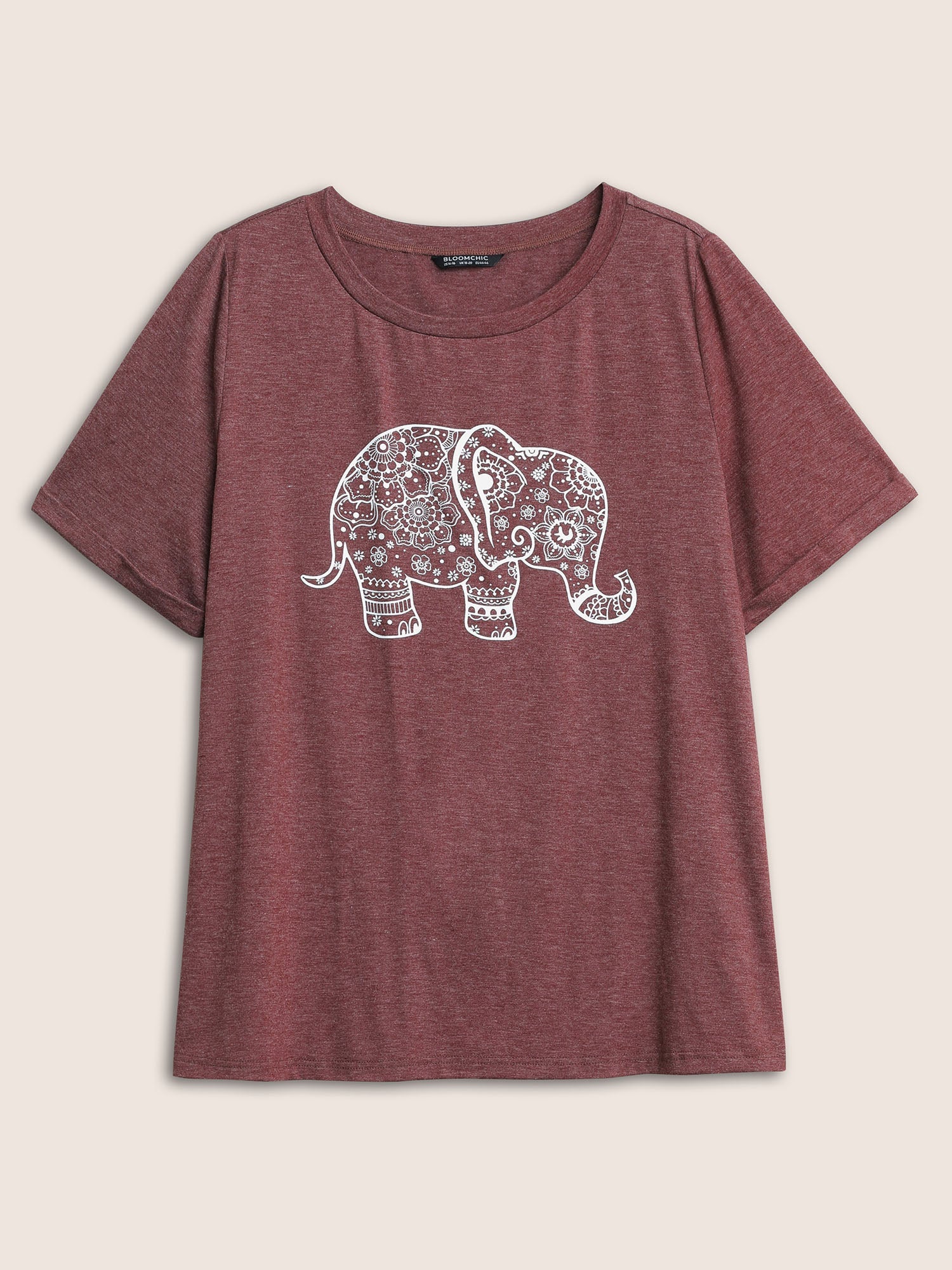 Art & Design Elephant Print T-shirt
