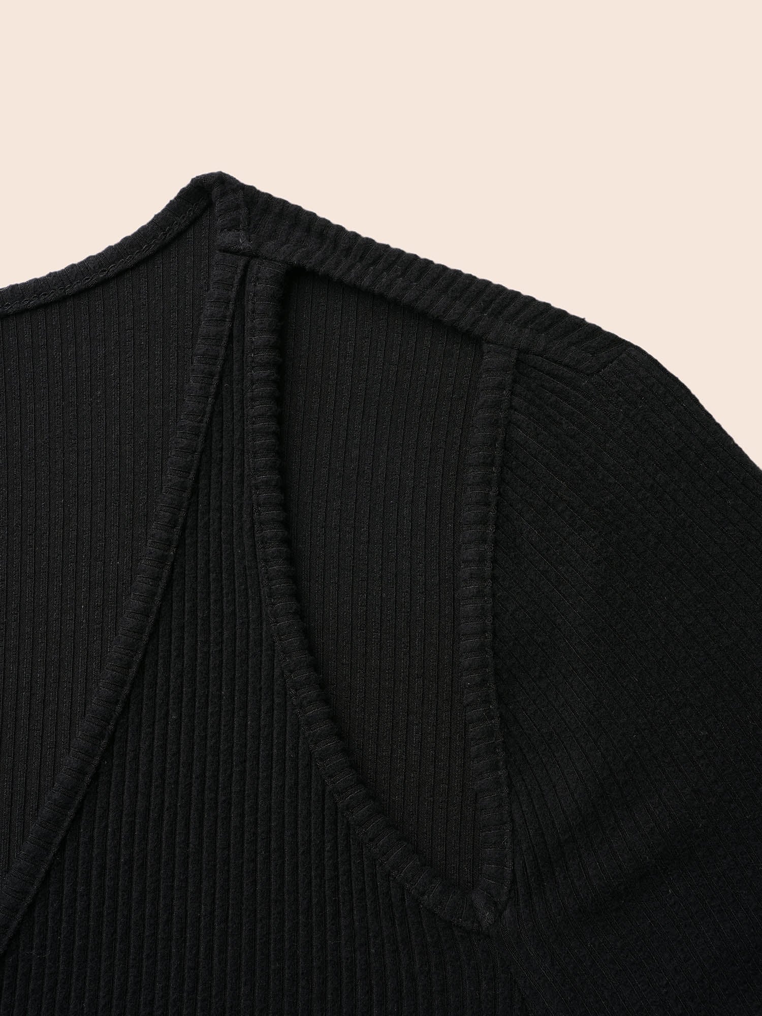 Solid Pit Strip Cut Out Dress