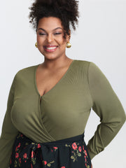 Floral Contrast Print Back-Tie Jumpsuit