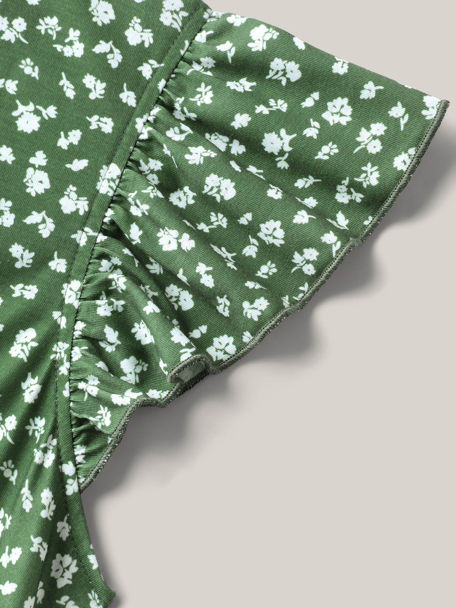 Floral Print Backless Ruffled Jumpsuit