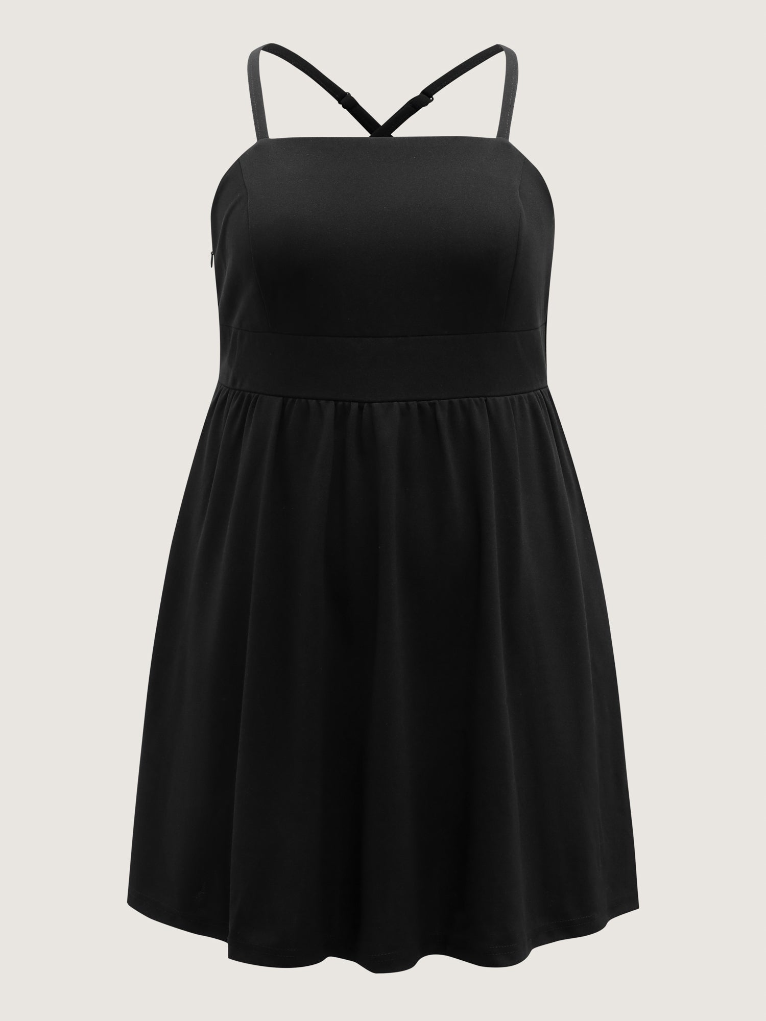 2-in-1 Adjustable Straps Mini Dress