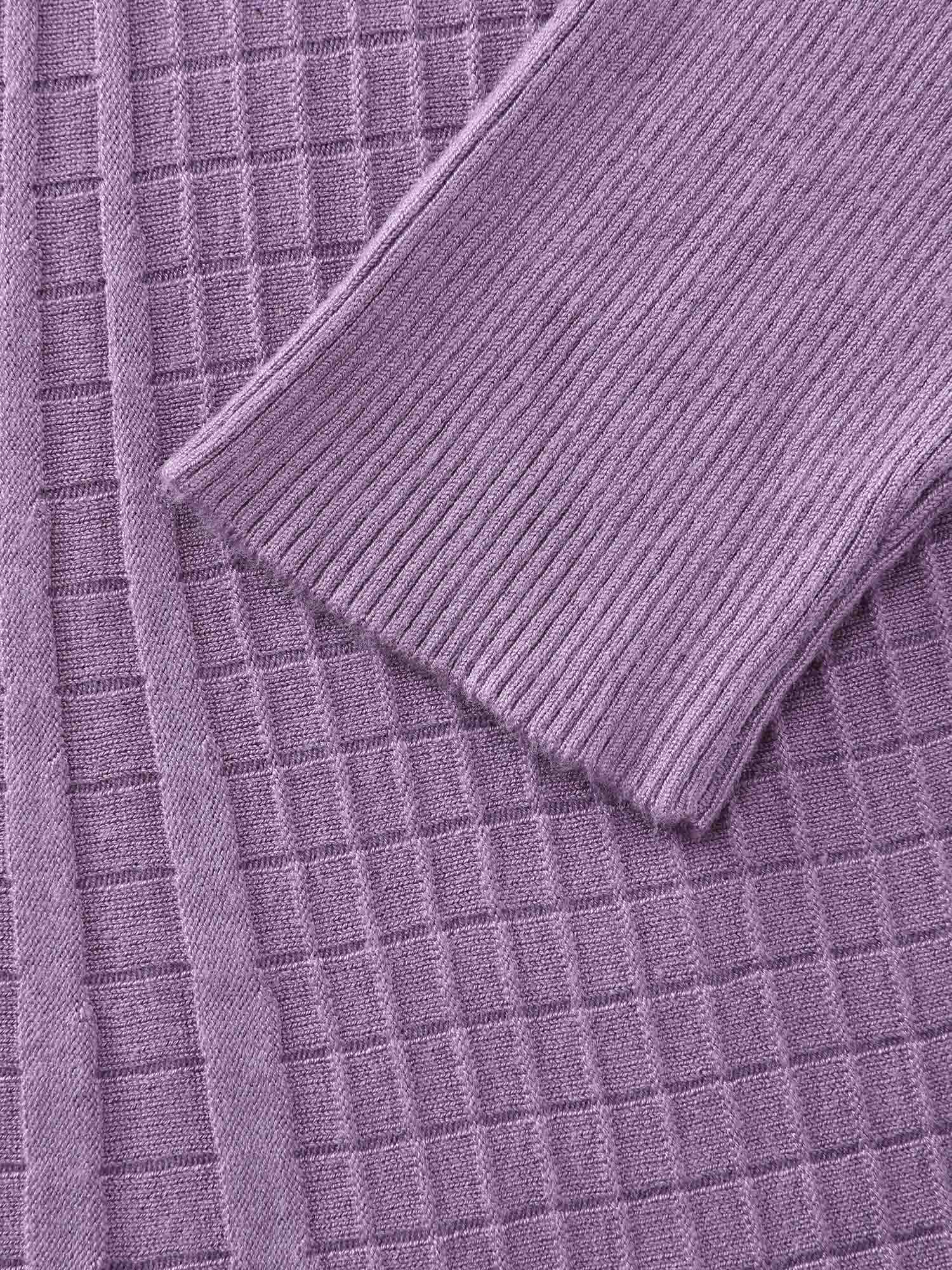 Shawl Collar Textured A-Line Cardigan