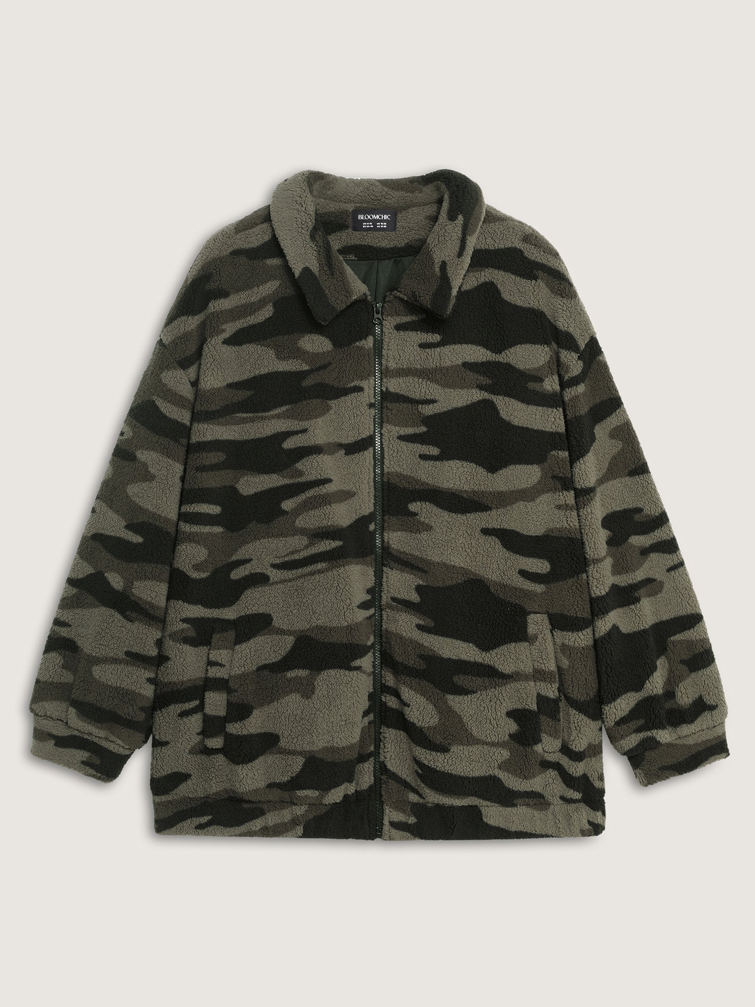 Camouflage Zipper Pocket Jacket