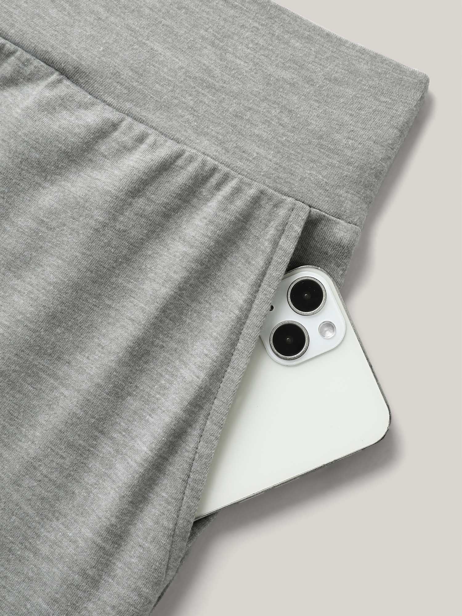 Shirred Waist Wide Leg Pull-On Pants