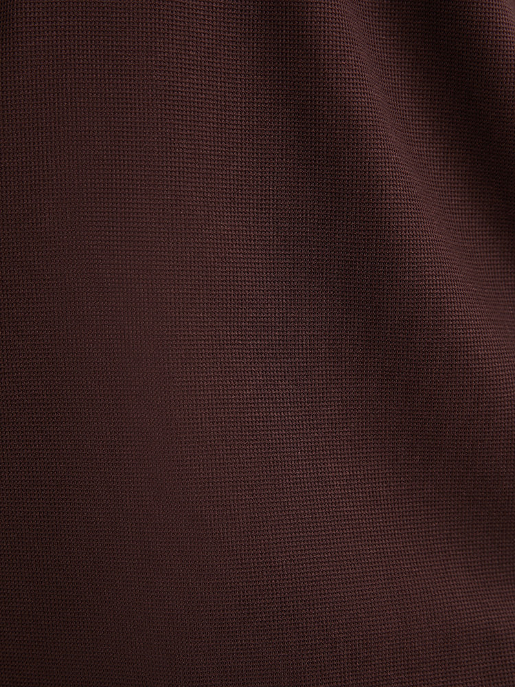 Solid Cuffed Sleeve Split Hem Long Tee